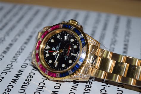 rolex gmt master ii 18k gold pepsi baguetten|Rolex GMT.